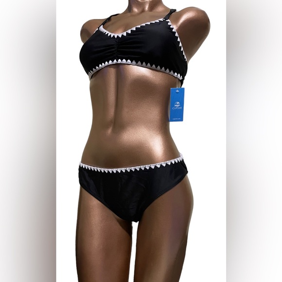 Whipstitch Contrast Bikini - Picture 4 of 7